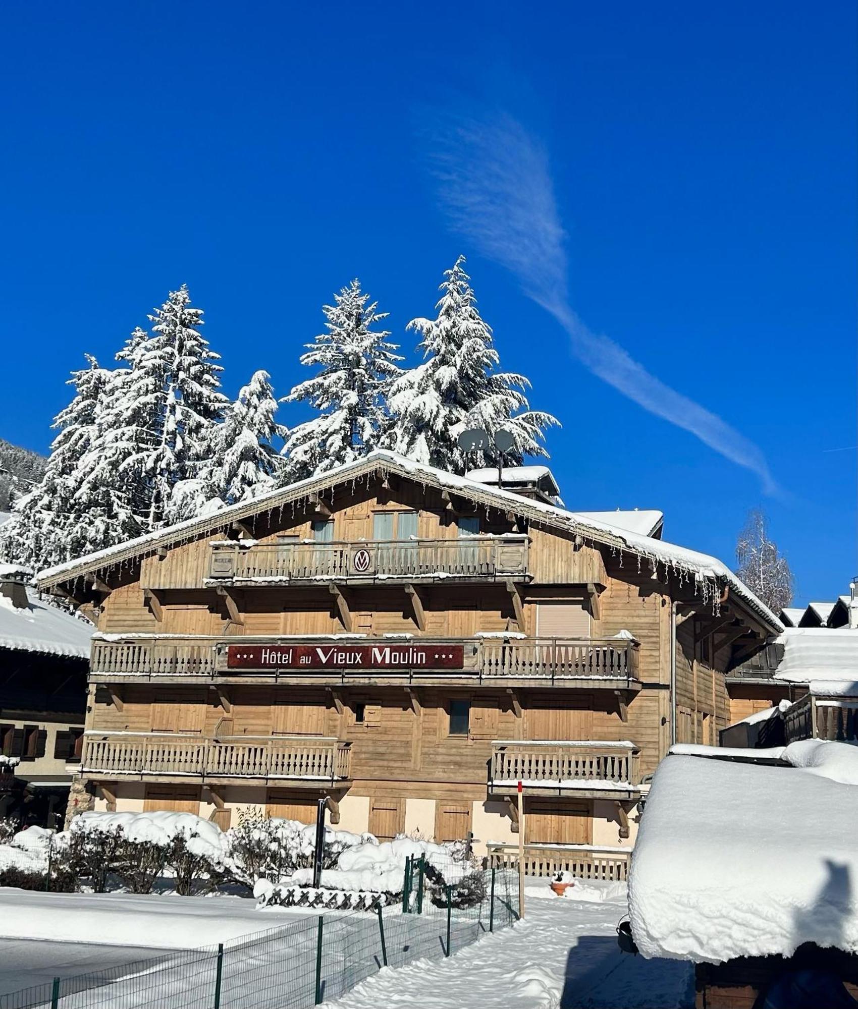Hotel Au Vieux Moulin Megève Exterior foto
